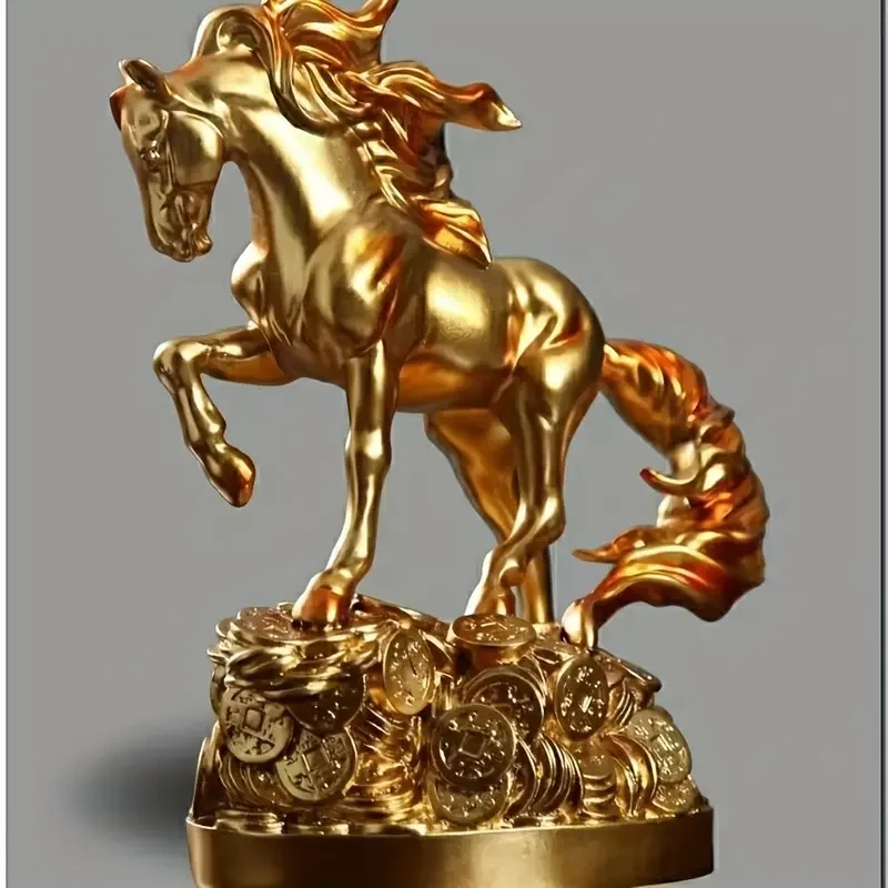 1pc Copper Money Horse Decorative Ornaments