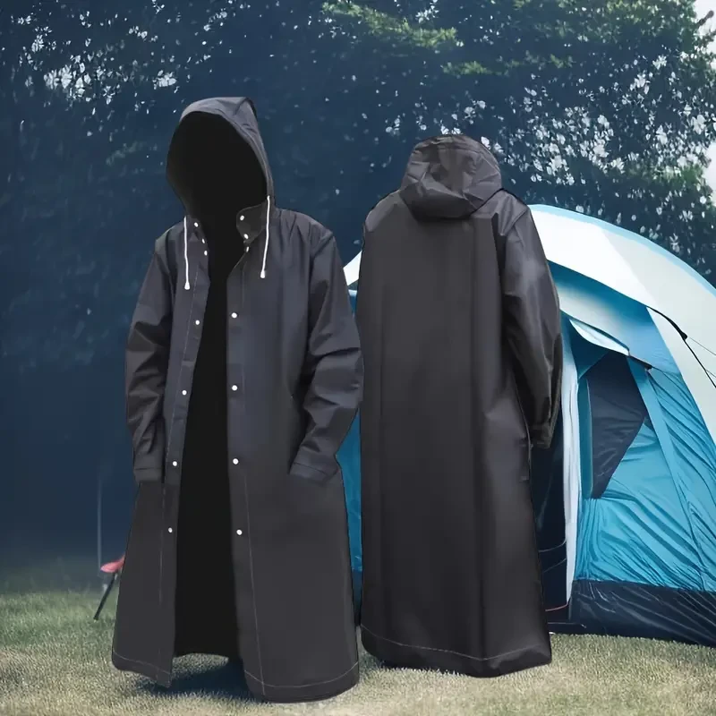 Thick Waterproof Hooded Raincoat