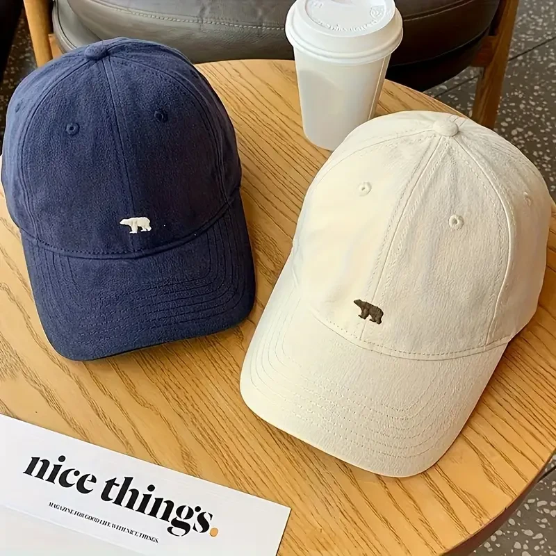 Bear Embroidered Unisex Cap