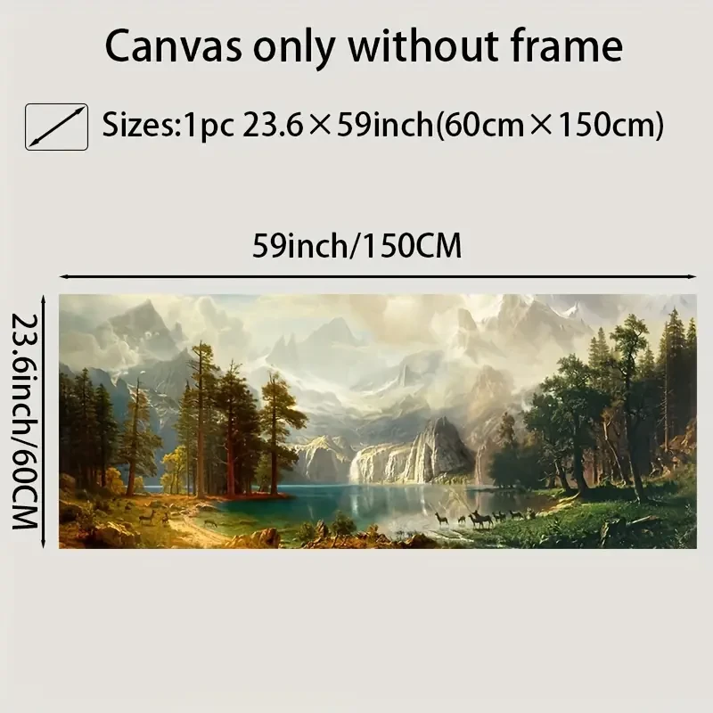 Vibrant Autumn Landscape Canvas Art Print