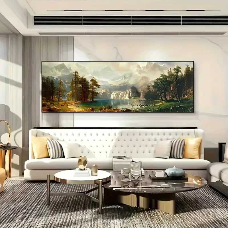 Vibrant Autumn Landscape Canvas Art Print