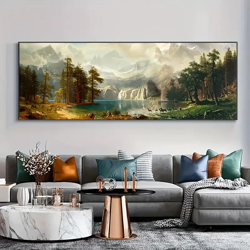 Vibrant Autumn Landscape Canvas Art Print