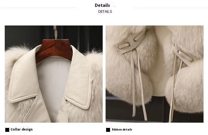 Fur Vest Short Coat Autumn And Winter New Patchwork Winter Fox Fur Jacket Women Short Artificial Fur Coat Elegant Female Warm Vest