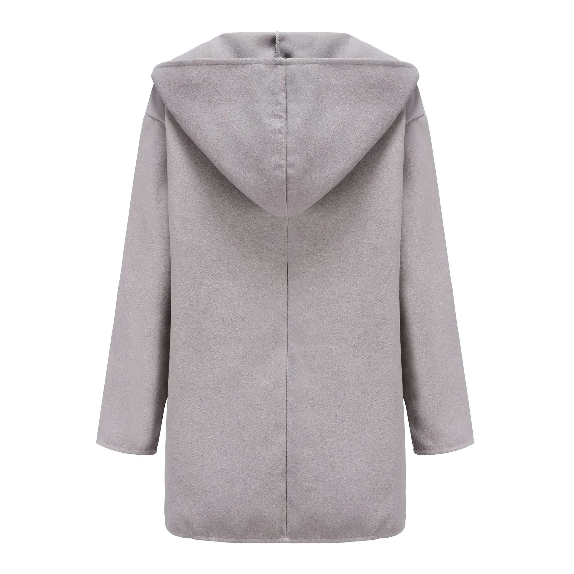 Trendy Clothes Multi-color Round Neck Loose Sweater Woolen Coat
