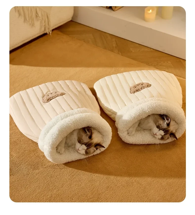 Sleeping Bag Warm Closed Pocket Cat Nest