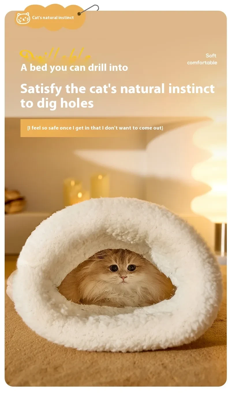 Sleeping Bag Warm Closed Pocket Cat Nest