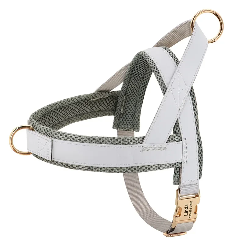 Personalized Large Dog Vest Harness with Custom Lettering