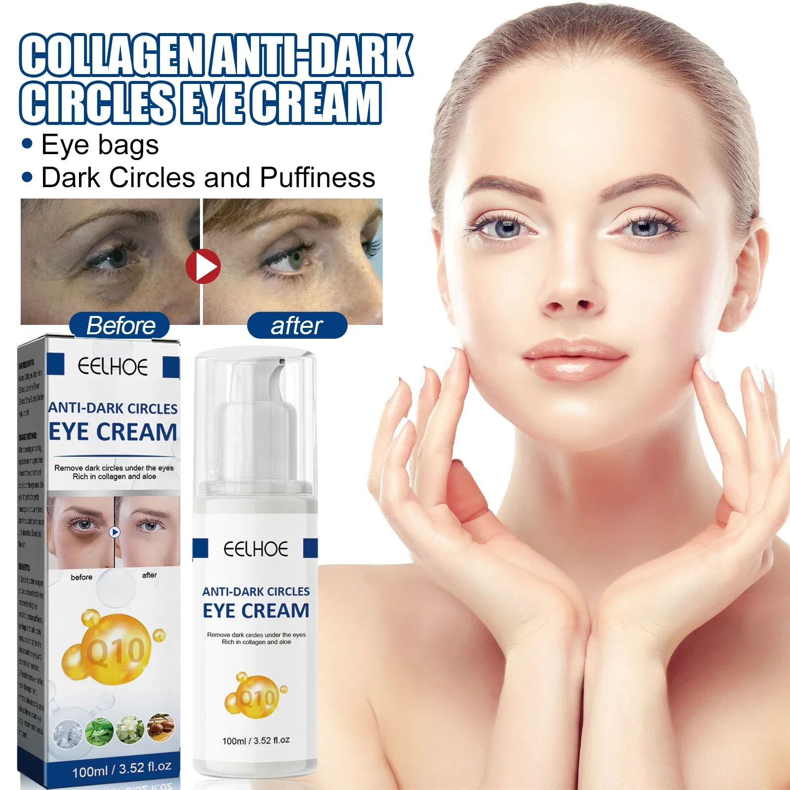 Bright Eyes Collagen Eye Cream – Target Dark Circles & Revitalize