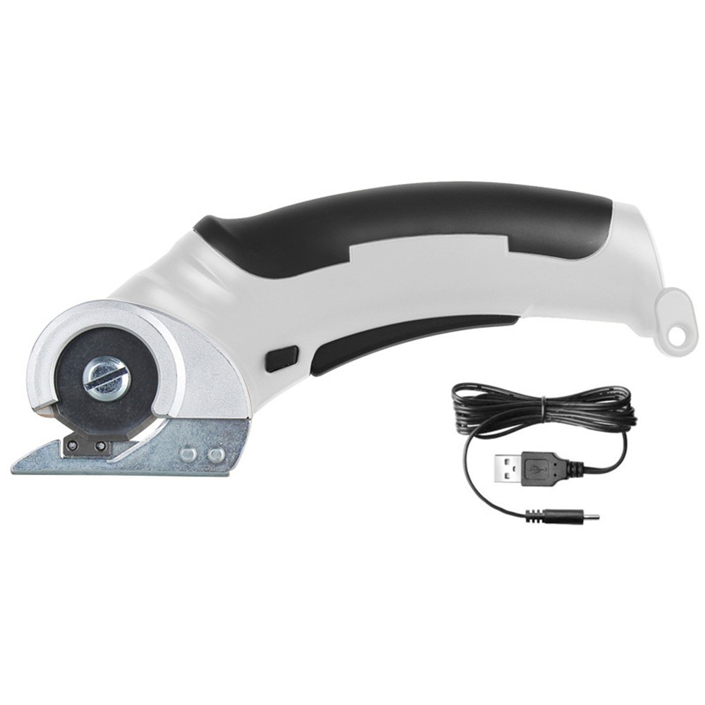 SnapFresh Cordless Electric Scissors, 4V Electric Mini Cutter, Carpet & Cardboard Cutter Tool with a Replacement Blade/Charger, Rotary Cutter for Cardboard Packages Leather Plastic