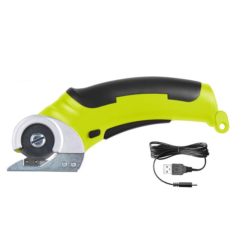 SnapFresh Cordless Electric Scissors, 4V Electric Mini Cutter, Carpet & Cardboard Cutter Tool with a Replacement Blade/Charger, Rotary Cutter for Cardboard Packages Leather Plastic