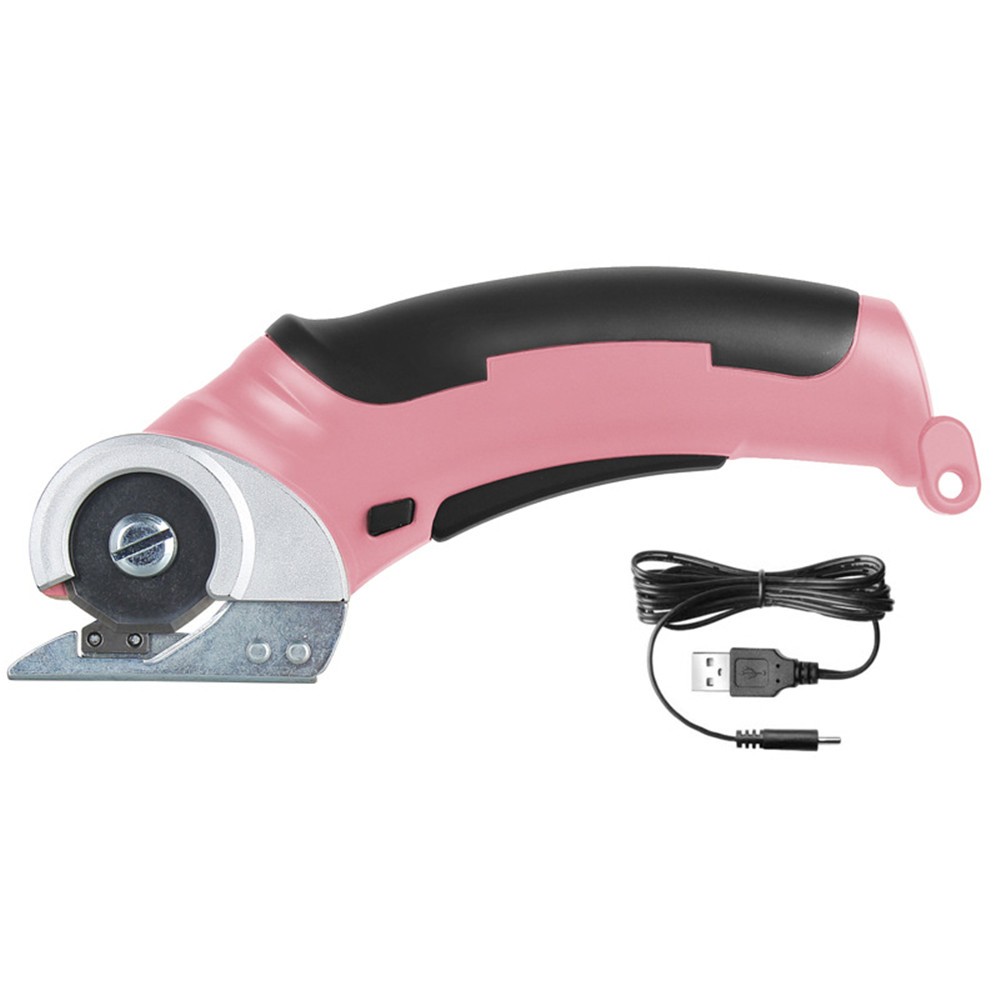 SnapFresh Cordless Electric Scissors, 4V Electric Mini Cutter, Carpet & Cardboard Cutter Tool with a Replacement Blade/Charger, Rotary Cutter for Cardboard Packages Leather Plastic