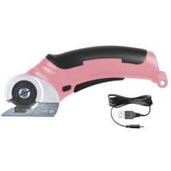 SnapFresh Cordless Electric Scissors, 4V Electric Mini Cutter, Carpet & Cardboard Cutter Tool with a Replacement Blade/Charger, Rotary Cutter for Cardboard Packages Leather Plastic