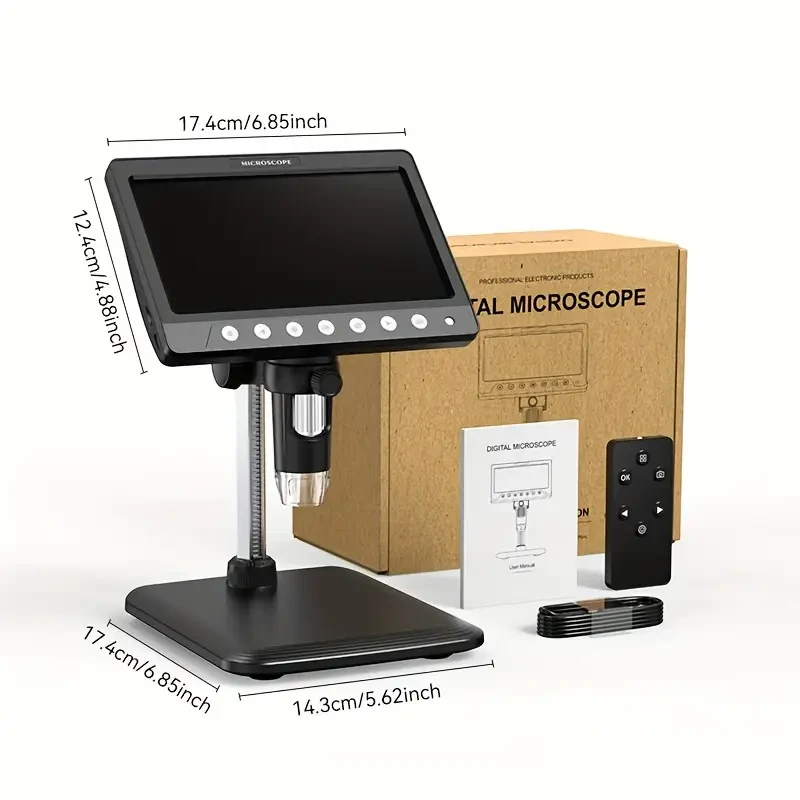 inskam Digital Microscope with 17.78cm HD LCD