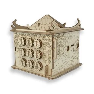 Wooden Mechanism Decryption Box Level 10 Puzzle Toy