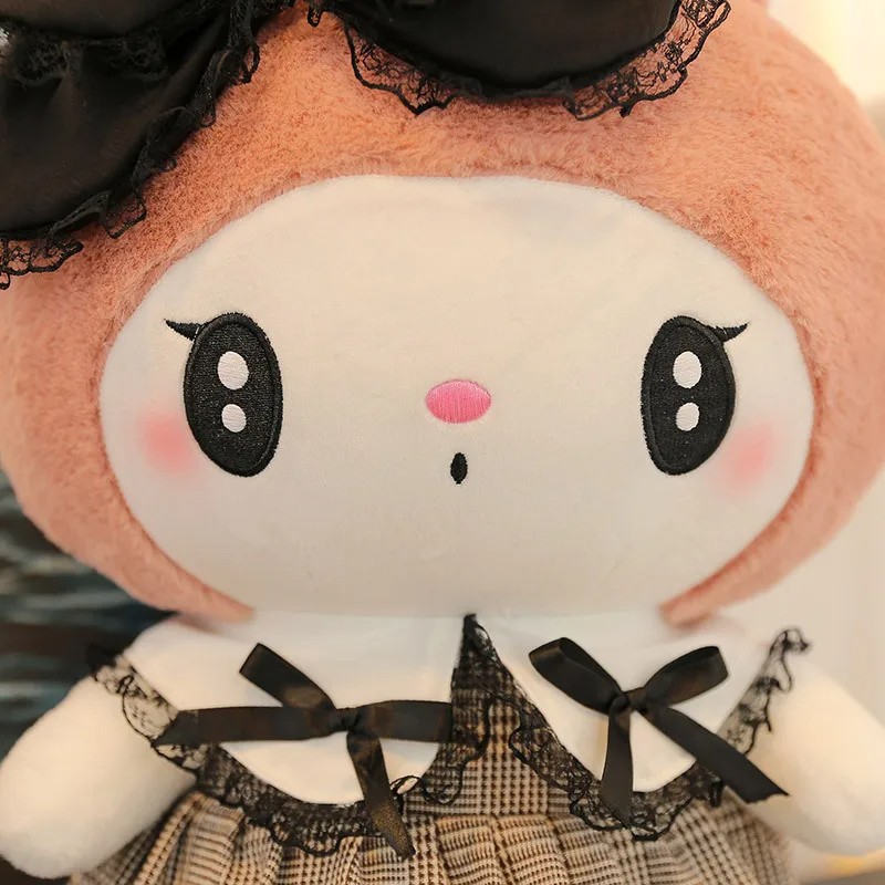 Oversized Sanrio Hello Kitty, Kuromi, and Melody Stuffed Toys