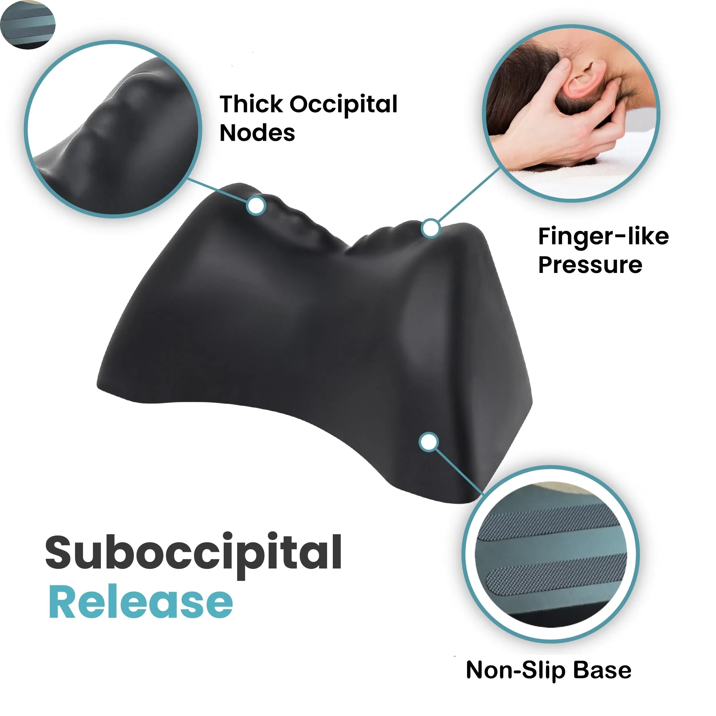 PU Cervical Pillow Reverse Bow Gravity Shiatsu Shoulder Neck Stretch Traction Massage Pillow