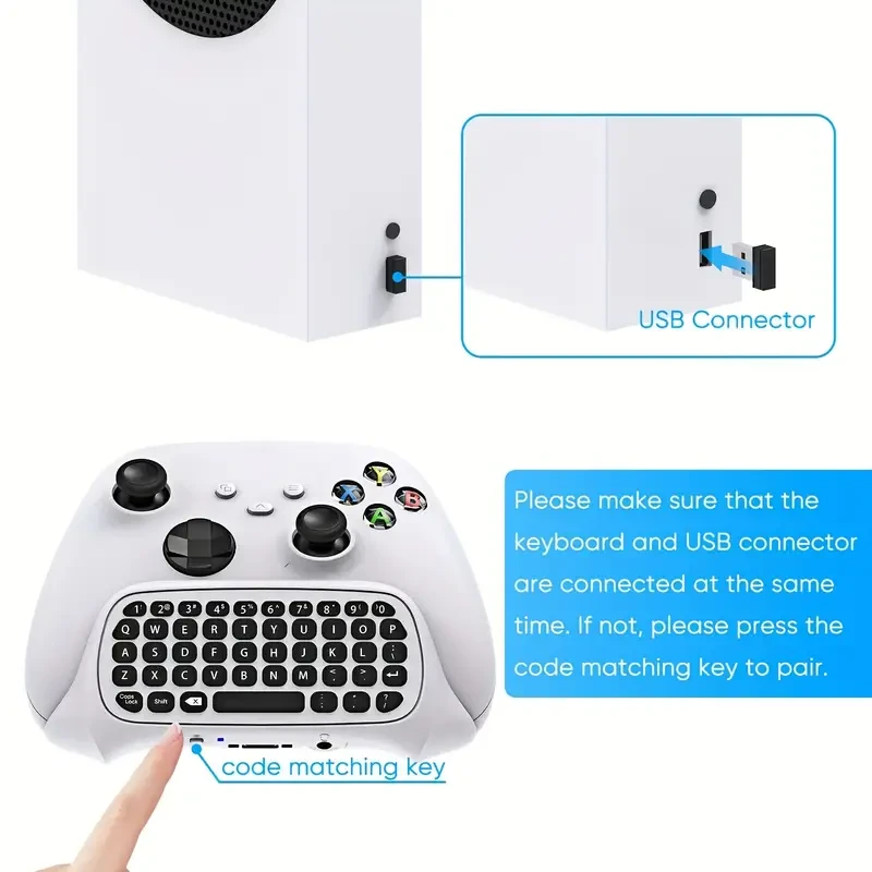 Controller Keyboard for Xbox Series X/S/One/One S Wireless Gaming