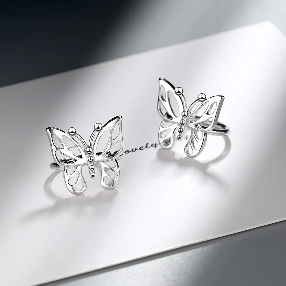 Butterfly Ear Bone Clip No Pierced Female Korean Ear Clip Temperament Sweet Girl Ear Jewelry