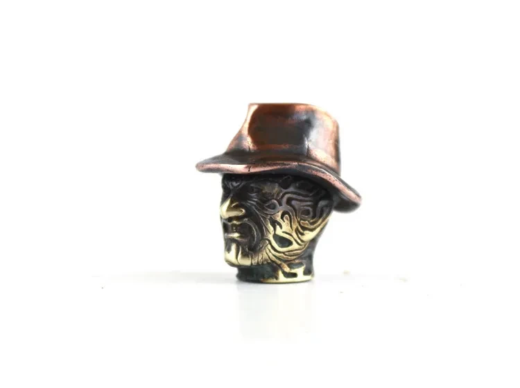 Personality EDC Vintage Pure Copper Motorcycle Denim Pendant