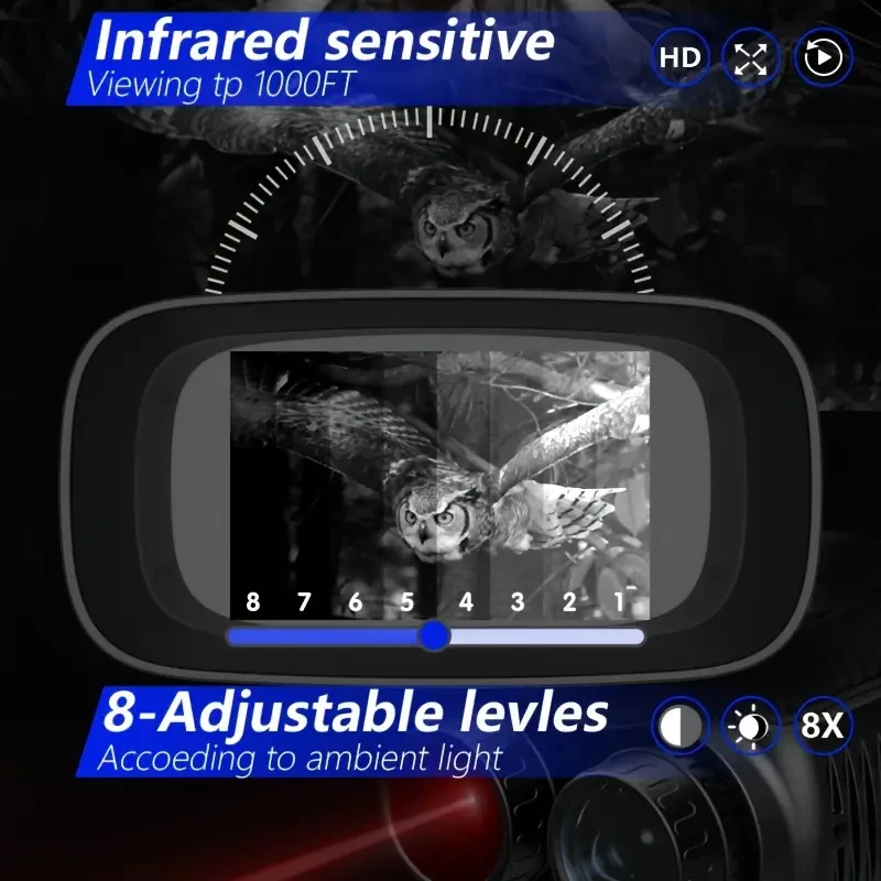 WEIKELI 2.5K HD Night Vision Binoculars