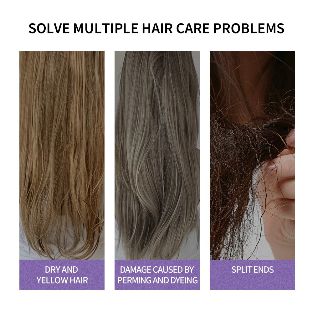 300ml Purple Shampoo for Blonde Hair  Yellow Tone Remover and Color Lock for Silver, Gray, and Bleached Hair
