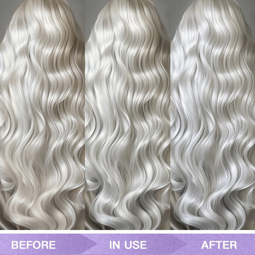 300ml Purple Shampoo for Blonde Hair  Yellow Tone Remover and Color Lock for Silver, Gray, and Bleached Hair