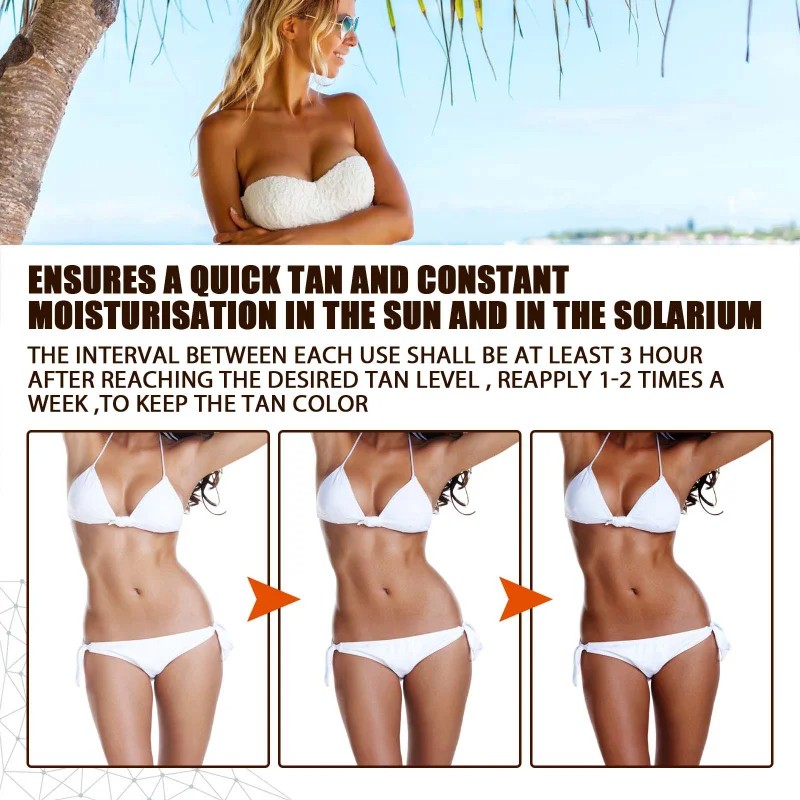 Self Spray Tan Natural Tanning Oil Mousse  Gradual Face and Body Moisturizer, Quick Dry, 30ml