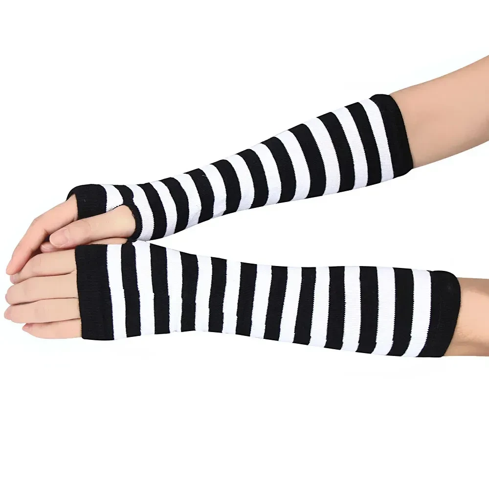 Fingerless knit sleeves