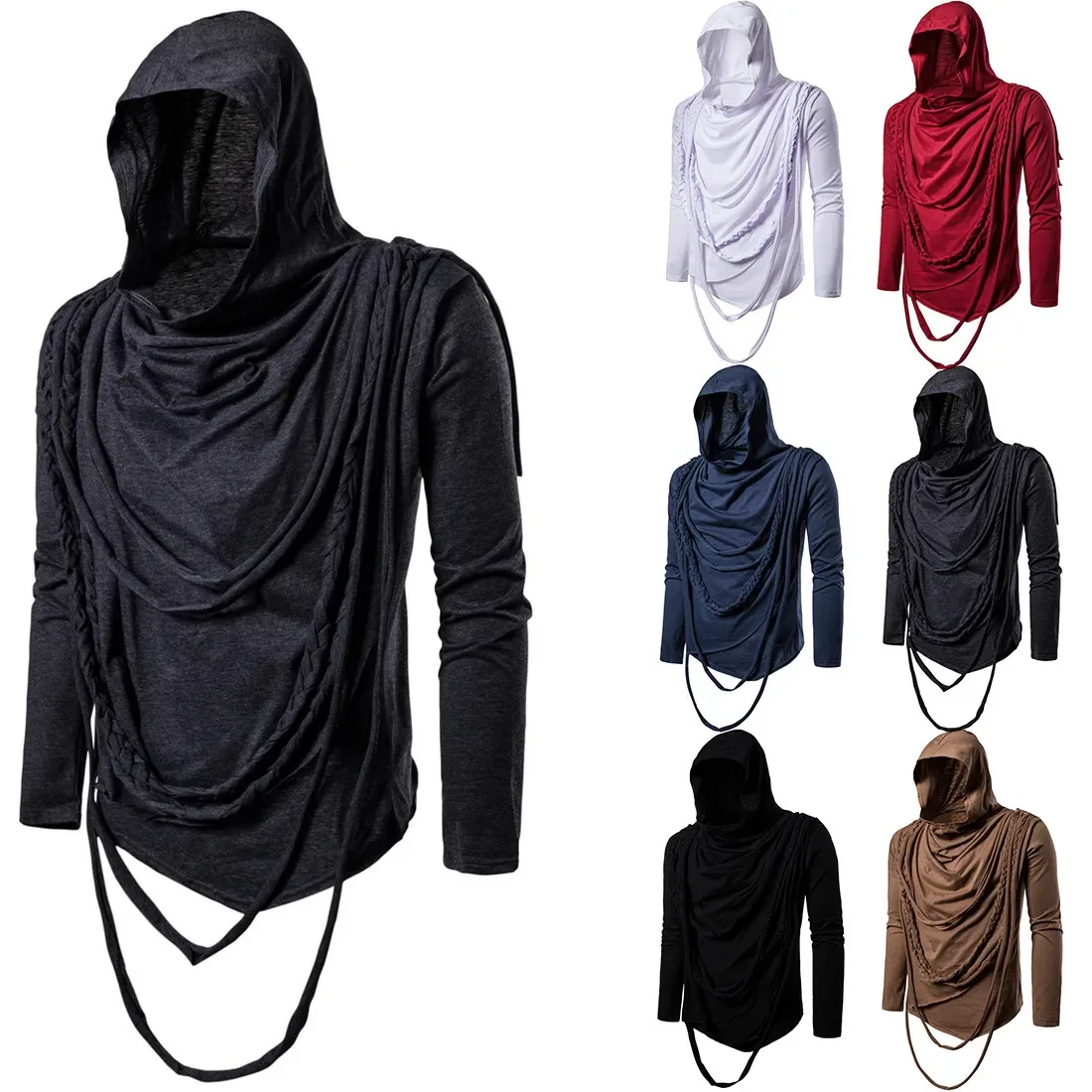 Mens Cowl Neck Sweater