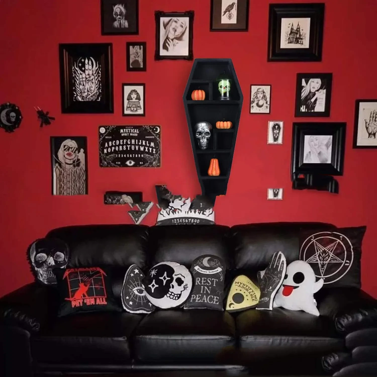 Gothic Coffin Shelf
