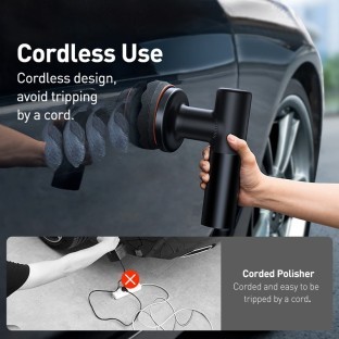 Baseus Car Polisher Machine – Wireless Cordless Waxing and Polishing Tool with Adjustable Speed