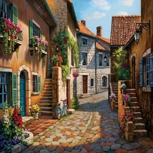 1000pcs Adult Oil Painting Puzzle – Classic Artwork & Fun Family Game