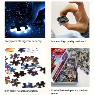 1000pcs Adult Oil Painting Puzzle – Classic Artwork & Fun Family Game