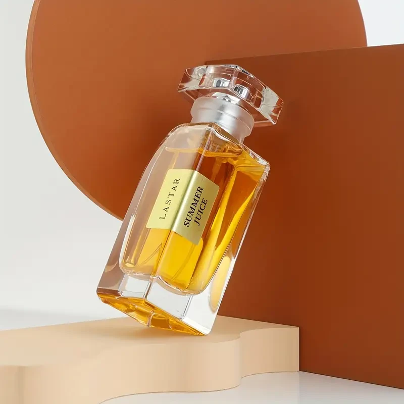 LASTAR 45ml Women's Portable Perfume  Double Orange & Jasmine Scent with Amber & Cedar, Long-Lasting Woody Fragrance, Clear Glass Bottle with Metallic Cap, Perfect Gift for Birthdays or Mothers Day, Ideal for Daily Wear and Date Nights