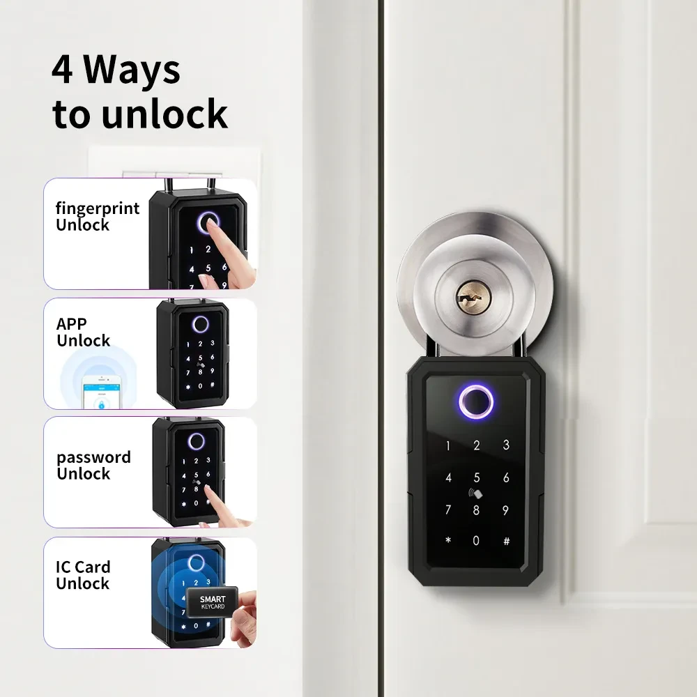 Fingerprint Keys' Password Storage Box Graffiti Wifi Ttlock