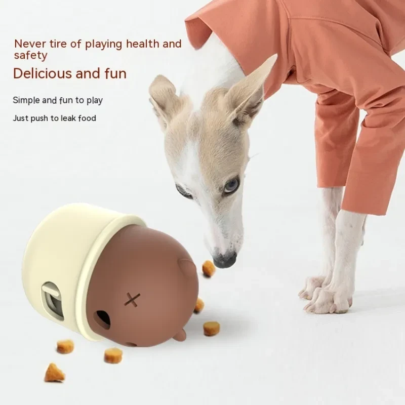 Pets Leakage Food Feeder Dog Interactive Training Toy