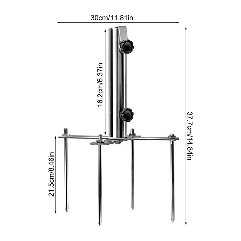 Outdoor Umbrella Ground Stake: Heavy Duty Multipurpose Sand Anchor for Patio