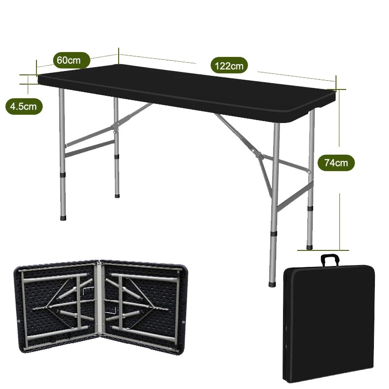 1.2M Length Folding Picnic Table: Outdoor Foldable Camping Table