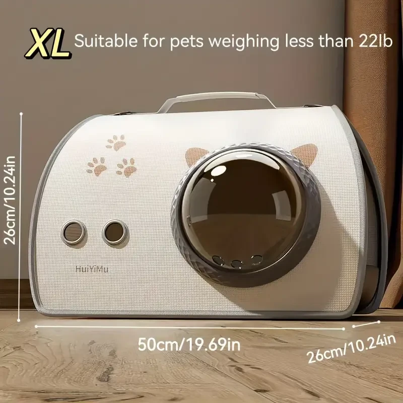 Animal Cat Carrier Backpack  Breathable, Scratch-Resistant & Travel-Friendly