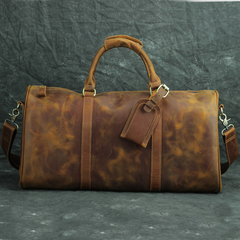 Men's Vintage Crossbody Tote Travel Bag