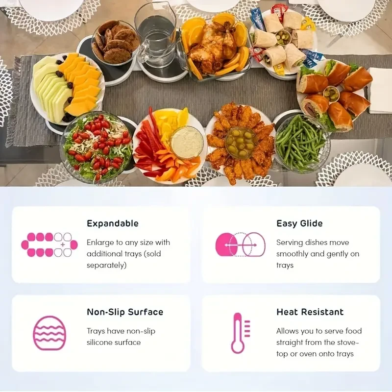 8pcs Lazy Susan Set