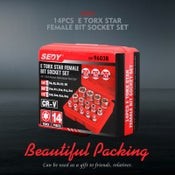 HORUSDY Torx Socket Set Female Start Bit Set