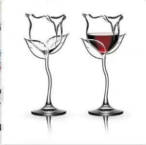 Rose drink glass