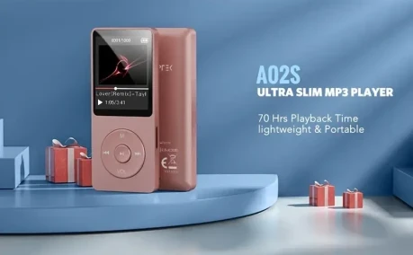 MP3 Player, 70 Hours Playback Lossless Sound Music Player Designed with Classic Buttons, Music MP4 for Sport Support Formats: MP3, WMA, OGG, WAV, APE, FLAC, AAC-LC, ACELP, Great Music Player for Kids, Adult