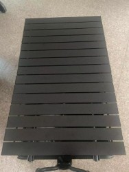 Wooden Grain Trolley Folding Table
