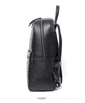 Dermal Leather Men's Backpack First Layer Cowhide Backpack Casual Travel Bag