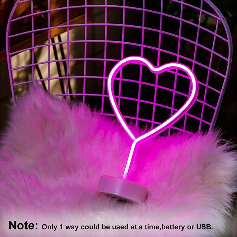Neon Sign LED Bar Night Light Desk Lamp Love