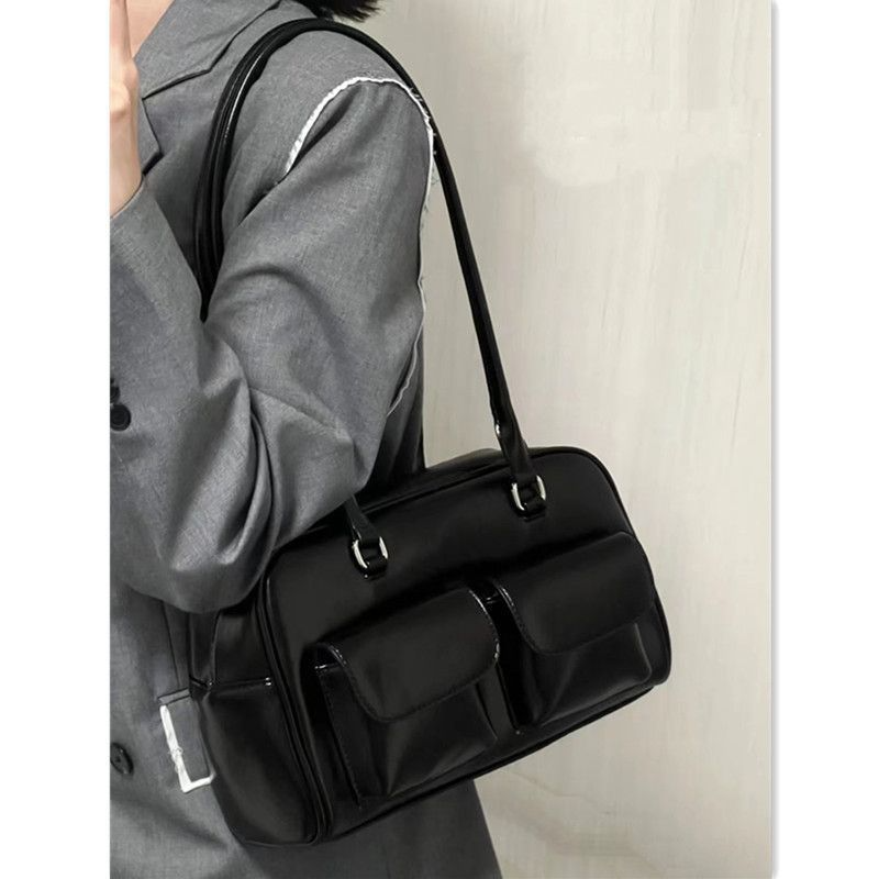 Women's Bag Retro College Large Capacity Casual Tote Bag