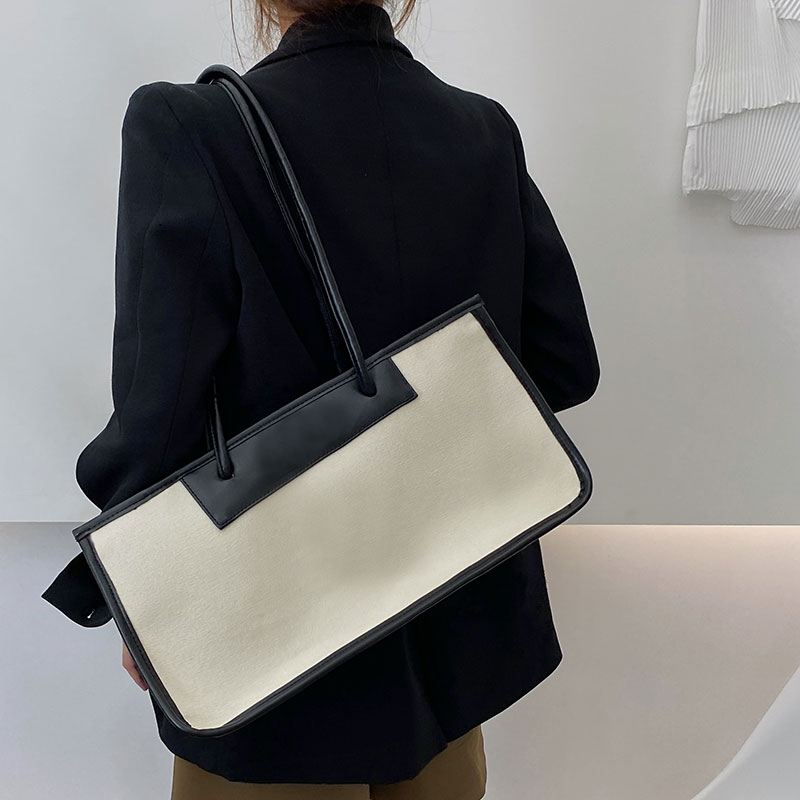 Tote Bag Large Capacity One-shoulder Carry Underarm Bag
