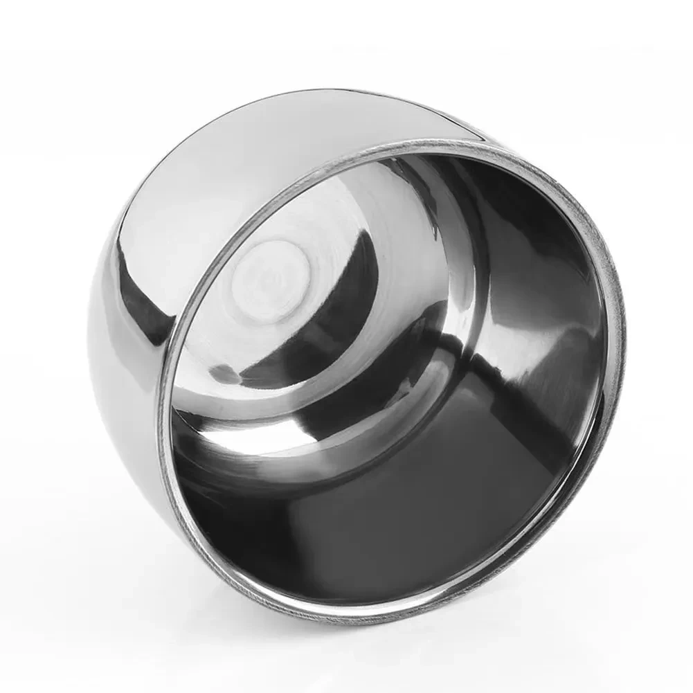 Stainless Steel Shaving Bowl Foam Bowl Soap Bowl Beard Soap Cup